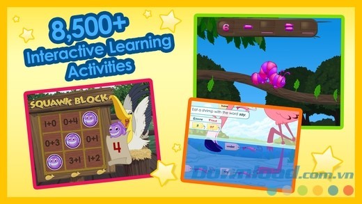 Hàng nghìn hoạt động giáo dục thú vị chỉ có tại ABCmouse.com cho iOS