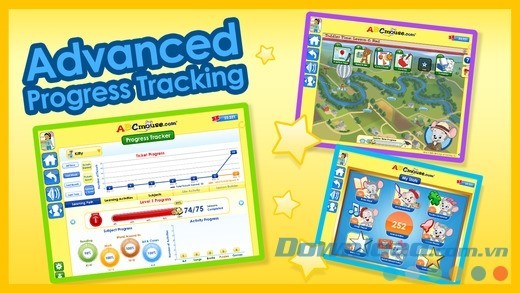ABCmouse.com cho iOS có chức năng theo dõi tiến trình học trực quan