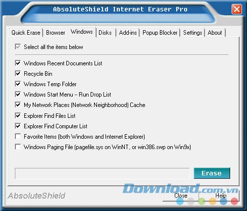 AbsoluteShield Internet Eraser
