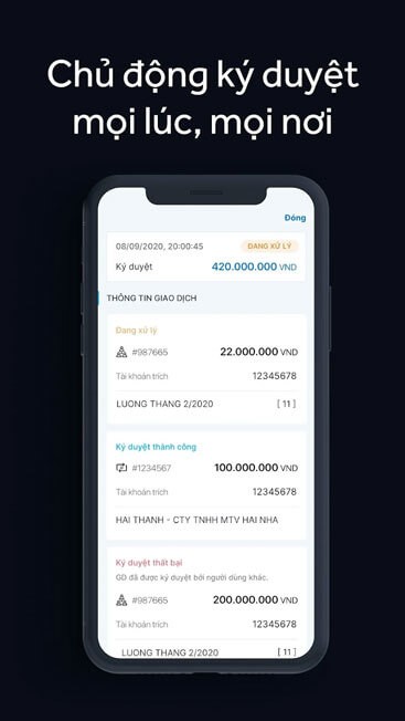 Chủ động ký duyệt