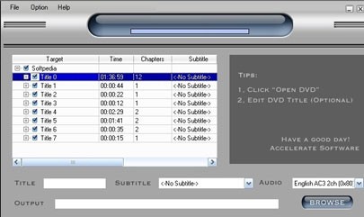 Accelerate DVD to iPod Converter
