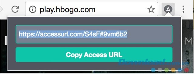 Tiện ích chia sẻ tài khoản AccessURL trên Chrome