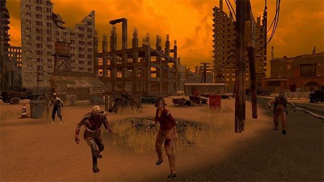 Chế độ sinh tồn thử thách người chơi AccuBow VR kỹ năng săn tìm zombie