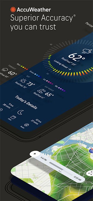 AccuWeather for iOS là app thời tiết chính xác, tin cậy