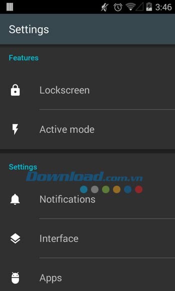 Các thiết lập cơ bản của AcDisplay