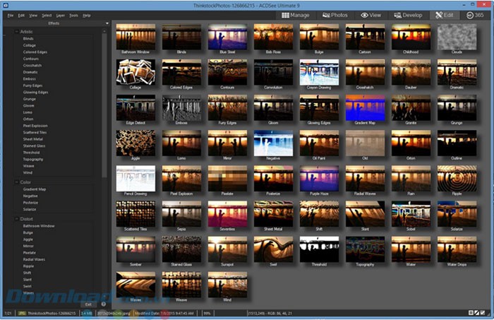 Danh sách bộ lọc