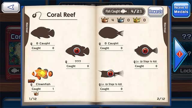 Hoàn thành bộ sưu tập bánh khoa toàn thư cá trong Ace Angler Fishing Spirits