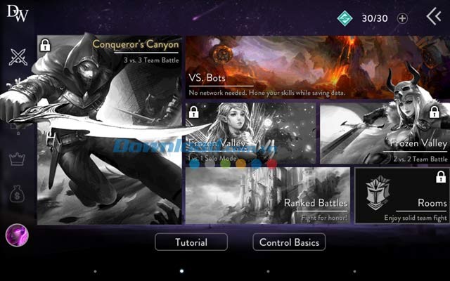 Các bản đồ trong game Ace of Arenas