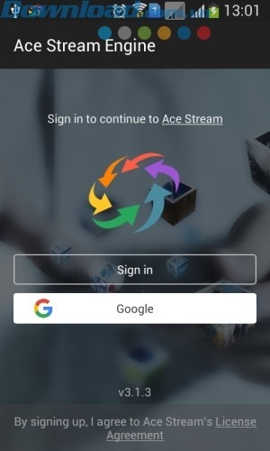 Giao diện trình phát video chất lượng Ace Stream Media cho Android