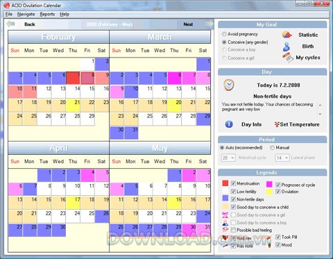 ACIO Ovulation Calendar