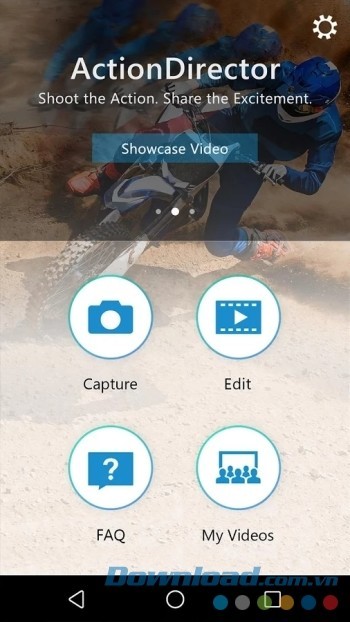 Giao diện trực quan của ActionDirector