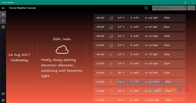 Cập nhật hàng giờ