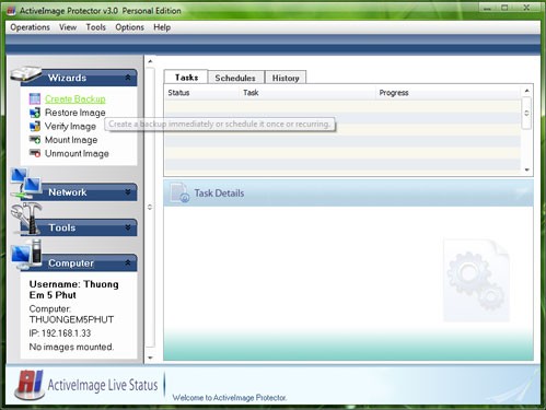 ActiveImage Protector Free Personal Edition