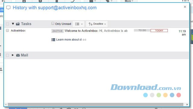 Xem lịch sử chat nhanh chóng
