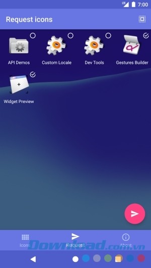 AdaptivePack cho Android có tính năng yêu cầu icon mới