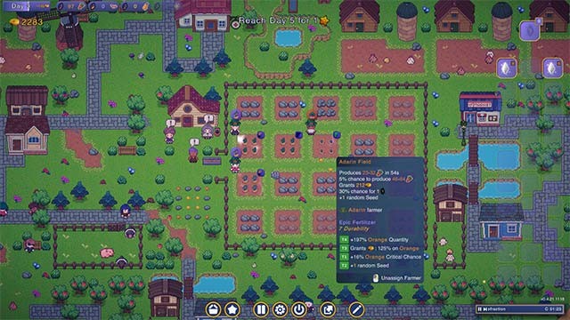 Adarin Farm là game nông trại đồ họa pixel cổ điển cho máy tính