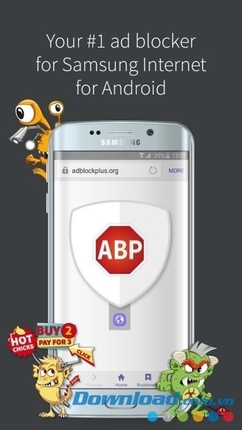 Chặn quảng cáo trên Samsung với Adblock Plus