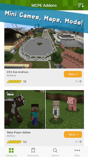 Addons for Minecraft mang đến các mini game, bản đồ và mod đa dạng