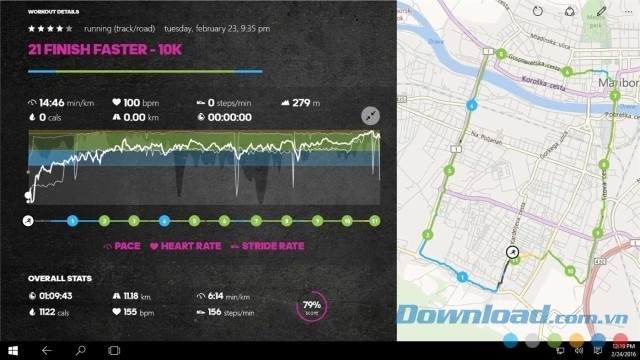 Theo dõi chi tiết mọi thay đổi trong quá trình tập luyện