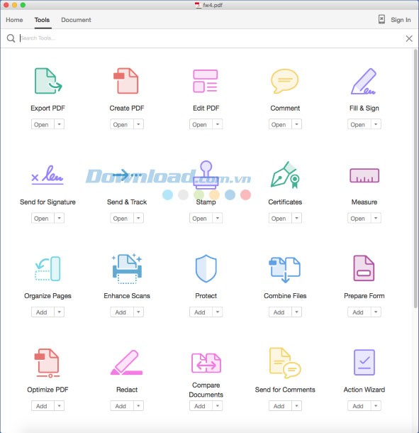 Adobe Acrobat Reader cho Mac