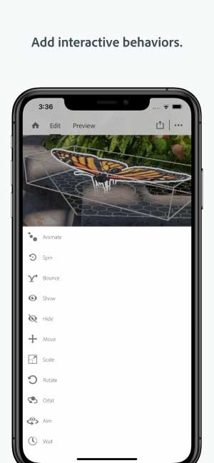 Thêm hành động tương tác
