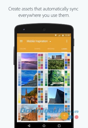 Đồng bộ hóa đa nền tảng với Adobe Capture CC cho Android