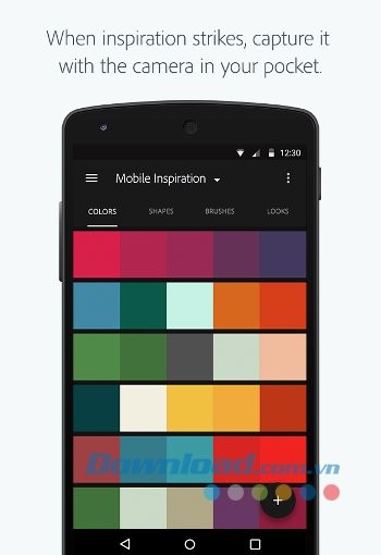 Khám phá tính năng Colors của Adobe Capture CC trên Android