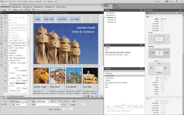 Adobe Dreamweaver for Mac