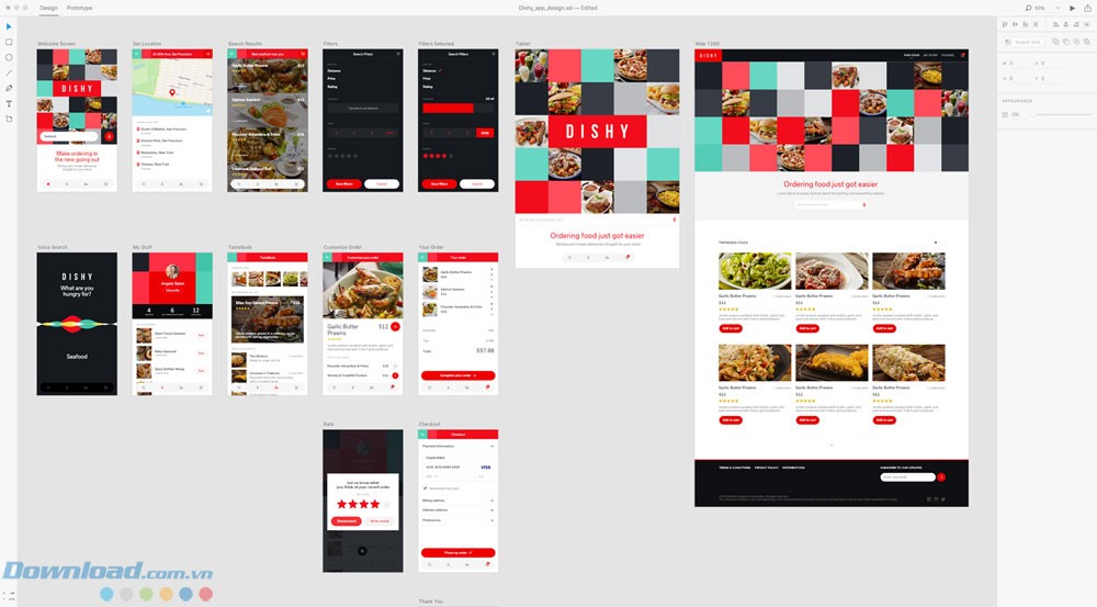 Hiển thị các layout khác nhau