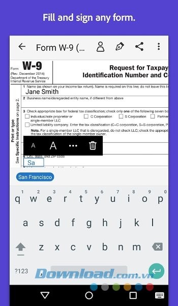 Thêm chữ ký vào văn bản đơn giản với Adobe Fill & Sign DC