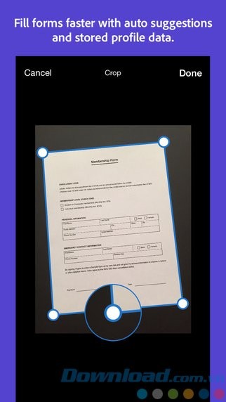 Scan mẫu đơn sang dạng bản mềm