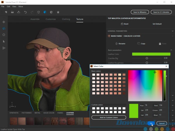 Thay đổi màu sắc