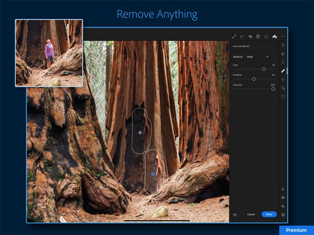 Dễ dàng xóa đối tượng dư thừa trên ảnh