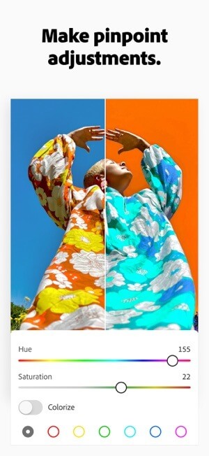 Điều chỉnh màu sắc dễ dàng