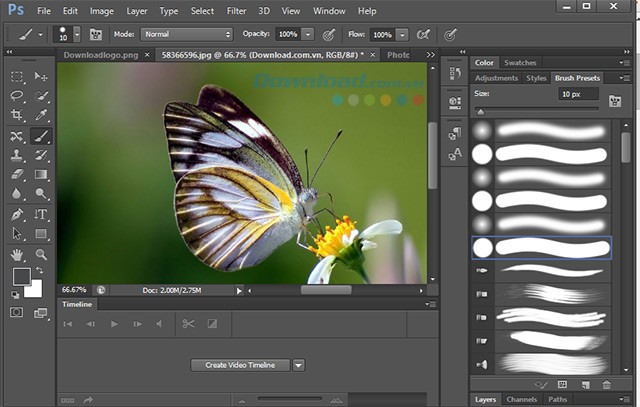 Công cụ vẽ của Photoshop CS6