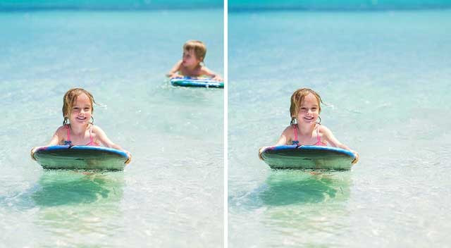 Adobe Photoshop Elements xóa các đối tượng không mong muốn