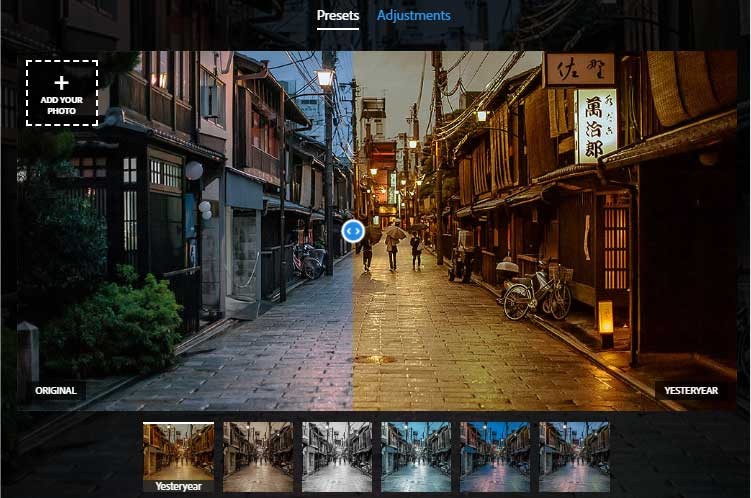 Thay đổi bề ngoài và cảm nhận về bức ảnh bằng 1 lần chỉnh sửa. Các thiết lập trước chỉ là một phần của toolbox.