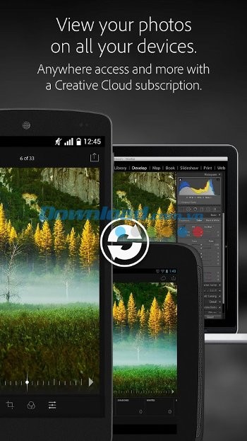 Sử dụng Adobe Photoshop Lightroom và xem ảnh trên nhiều thiết bị