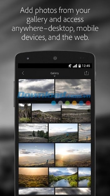 Adobe Photoshop Lightroom cho Android đồng bộ ảnh trên nhiều thiết bị