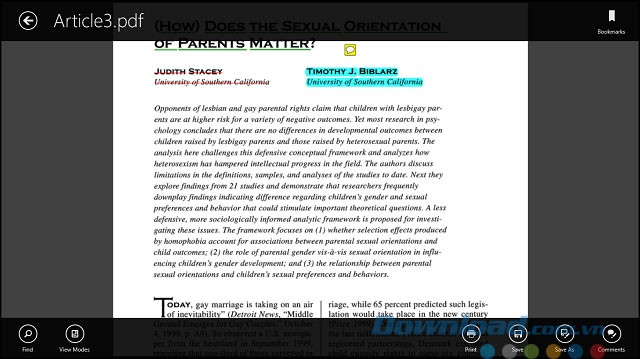 Giao diện quen thuộc của Adobe Reader