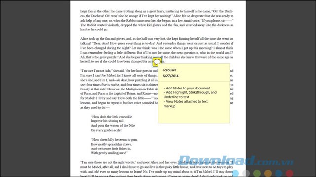 Thêm ghi chú vào văn bản