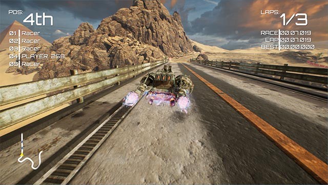 Đua xe trong môi trường thế giới mở rộng lớn