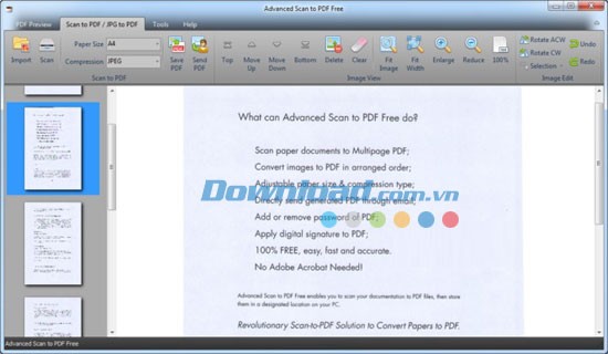 Advanced Scan to PDF Free