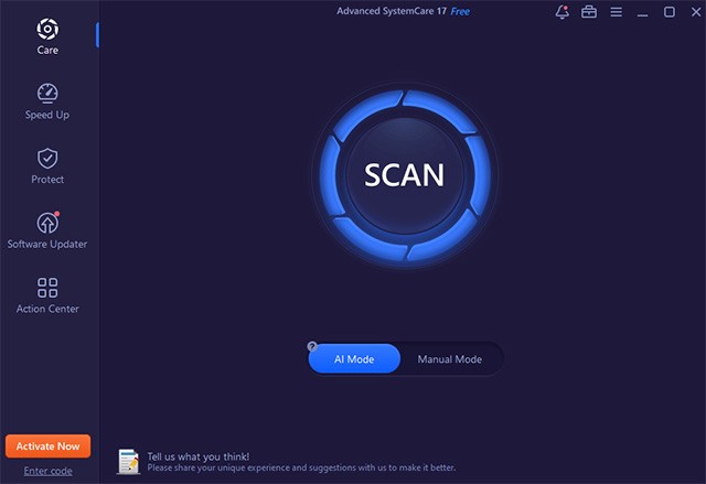 Giao diện iObit Advanced SystemCare 17 Free mới cập nhật năm 2024