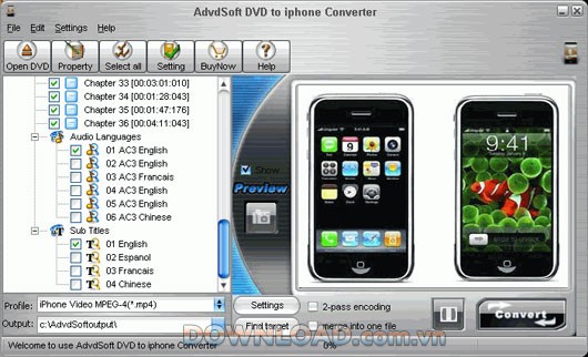 AdvdSoft DVD to iPhone Converter