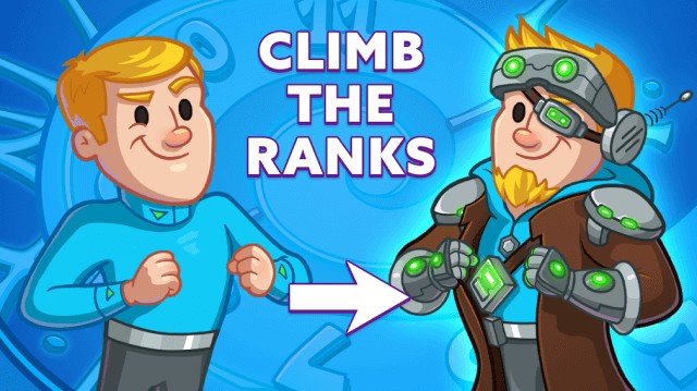 Phát triển đặc vụ của bạn và leo rank trong AdVenture Ages: Idle Clicker