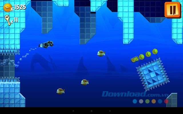 Giao diện chơi game Adventure Beaks trên Android