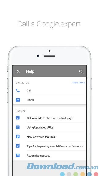 Liên hệ với chuyên gia Google
