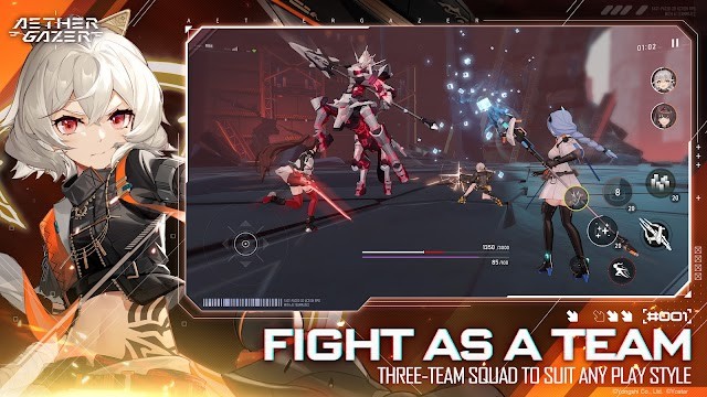 Tập hợp đội của bạn và chiến đấu trong siêu vũ trụ của Aether Gazer