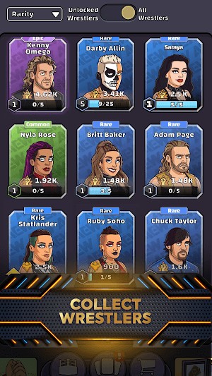 Rất nhiều đô vật để bạn lựa chọn